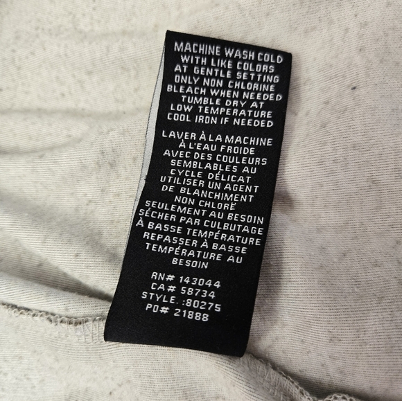 7 FOR ALL MANKIND Women's Puff Sleeve VNeck Creamy Grey Cardigan Sweater. Size S - Picture 10 of 12